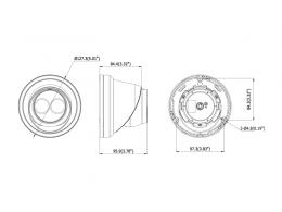 DS-2CD2363G0-IU - (4mm) 6MPix, IP dome kamera; 4mm; WDR; EXIR 30m; H265+