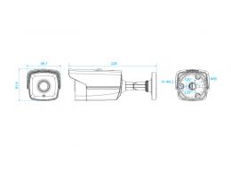 DS-2CE16H0T-IT3F - (3.6mm)(C) 5Mpix, 4v1 bullet kamera; 3,6mm; DWDR; EXIR 40m