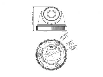 DS-2CE56D0T-IRF - (3.6mm)(C) 2Mpx, 4v1 dome ball kamera; 3,6mm; IR 20m