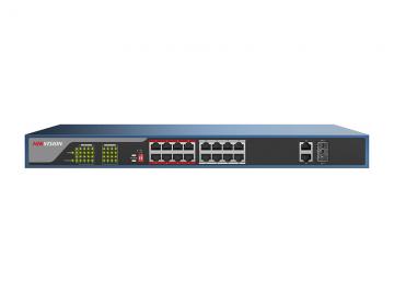 DS-3E0318P-E 18/16 PoE switch, 2x uplink 1Gbps