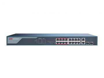 DS-3E0318P-E(B) 18/16 PoE switch, 2x uplink 1Gbps