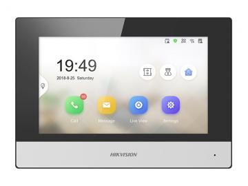 DS-KH6320-WTE1(EU) IP videotelefon 7", LAN, WiFi, černo-stříbrný