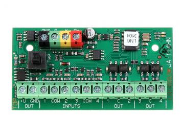 JA-114HN sběrnicový modul 4 vstupů a 4 výstupů