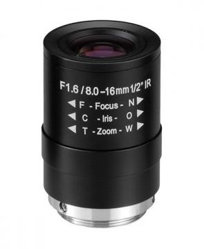 M12VM816IR CS objektiv, 8-16mm, man.clona, IR korekce, megapixel