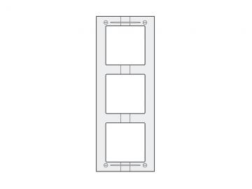 MAS63 hliníkový montážní rámeček 3 moduly