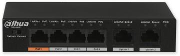 PFS3006-4ET-60 switch 6/4, 4x PoE/2x LAN, 3af, 3at, 60W