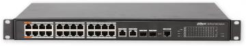 PFS4226-24ET-240 PoE switch 26/24, 24x PoE/2x Gb RJ/SFP combo, 240W, MNG