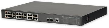 PFS4226-24GT-240 PoE switch 24G/24+2x SFP, MNG, 240W, 1U