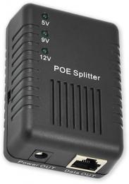 PoE Splitter 12V oddělovač PoE od dat, 12V=/1A, 802.3af