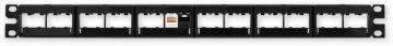 PP-MC5 24 empty 19" patch panel 1U, pro 24 KJ