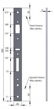 SAM LI 29 čelo zámku SAM LI 29