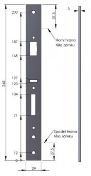 SAM LI 30 čelo zámku SAM LI 30