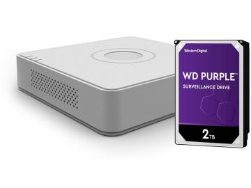 DS-7108HQHI-K1(S) + HDD 2TB (WD+) 8CH, ALL hybrid, 3 Mpx, 1xHDD, H.265Pro+