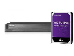 DS-7216HQHI-K1(S) + HDD 4TB (WD+) 16CH, ALL hybrid, 3 Mpx, 1xHDD, H.265Pro+, VCA, 4K