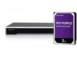 DS-7608NI-I2 + HDD 2TB (WD+) 8CH, 12 Mpx, 2xHDD, 80Mb/256Mb H.265+, VCA, Alarm