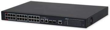 PFS4226-24GT2GF-240 PoE switch 26/24, 24x Gb PoE/2x Gb RJ/SFP combo, 240W, MNG