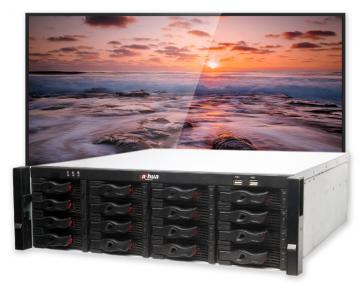 NVR616-128-4KS2 +LCD43 128CH, 12Mpix, 16xHDD, RAID, 384Mb, poplach., +LCD43 monitor LM43-F200