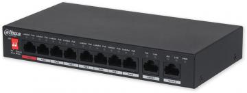 PFS3010-8ET-96-V2 PoE switch 10/8, 8x PoE/2x Gb, 96W