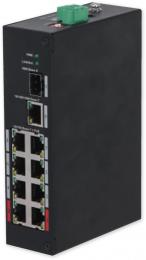 PFS3110-8ET-96-V2 PoE switch 10/8, 8x PoE, 1xGb, 1xSFP, 96W, DIN