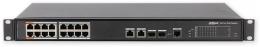 PFS4218-16ET-240-V3 PoE switch 18/16, 16x PoE/2x Gb RJ45/SFP Combo, MNG, 240W