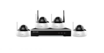 NK42W1H-1T(WD)(B) IP kamerový set, 4x dome kamera, 2 Mpx, f2.8mm, WiFi, 1x HDD 1TB