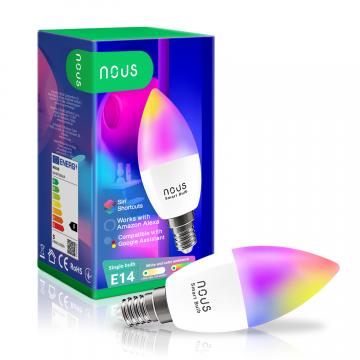 NOUS Smart WIFI Bulb P4 Chytrá žárovka RGB E14  4,5W Tuya