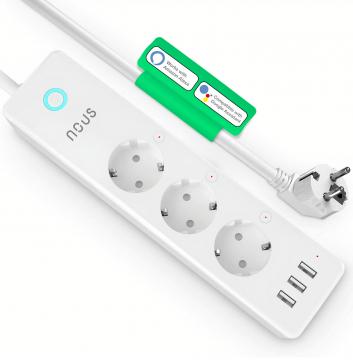 Power strip NOUS A5 Chytrá 3+3 zásuvka Tuya prodlužovací