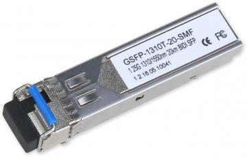 GSFP-1310T-20-SMF SFP modul, Single-mode, LC port, 1310 nm/1550 nm, Dahua