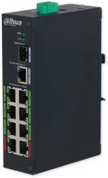 LR2110-8ET-120-V2 ePoE switch, 8x ePoE, 1xGb RJ45, 1x SFP, Hi-PoE, 120W, DIN, ochrany