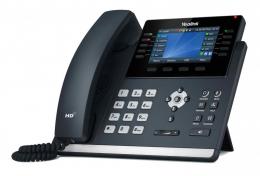 SIP-T46U Yealink IP telefon, PoE, 4,3" bar. LCD, 27 prog.tl., GigE, 2x USB