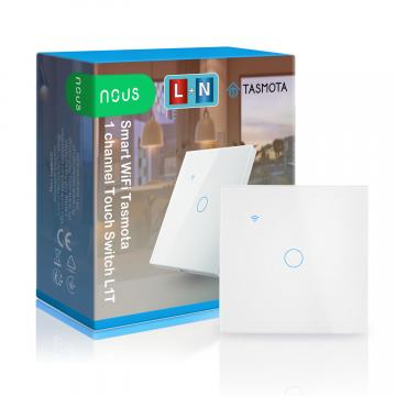 Touch Switch NOUS L1T Tasmota Vypínač nástěnný 1 Tasmo