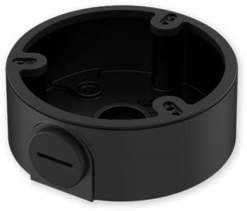 PFA135-BLACK černý zapojovací box kulatý, průměr 90 mm, G1/2"