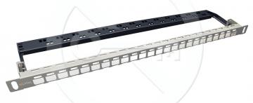 SX24HDM-0-STP-SL-UNI Solarix neosazený patch panel 24 portů 0,5U